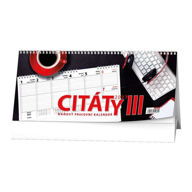 Stolní kalendář - Pracovní kalendář CITÁTY III Stolní kalendář - Pracovní kalendář CITÁTY III