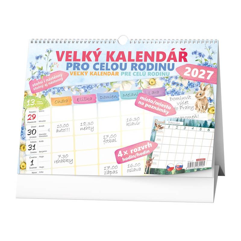 Stolní kalendář - Velký kalendář pro celou rodinu Stolní kalendář - Velký kalendář pro celou rodinu