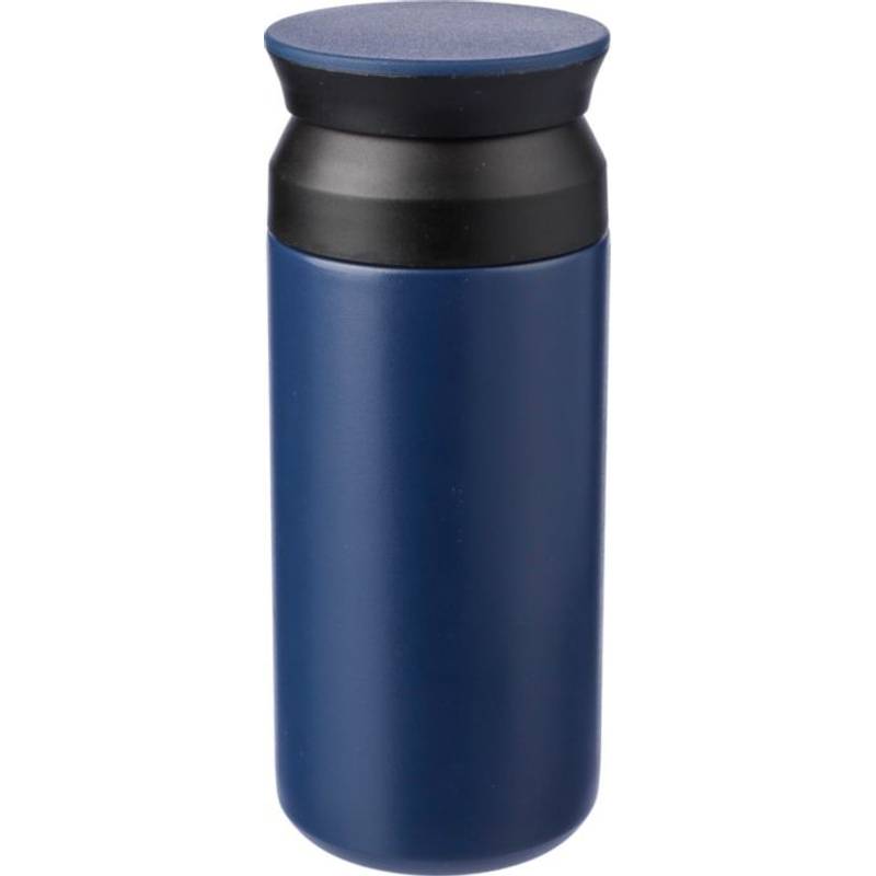 Nerezový dvouplášťový hrnek na pití 350 ml Gwen, modrá Nerezový dvouplášťový hrnek na pití 350 ml Gwen, modrá