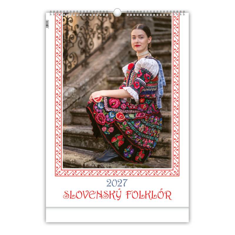 Nástenný kalendár SLOVENSKÝ FOLKLÓR 2027 Nástenný kalendár SLOVENSKÝ FOLKLÓR 2027