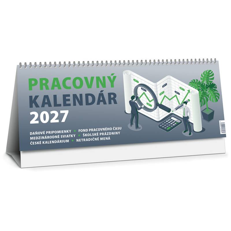 Stolový kalendár Pracovný veľký 2027 Stolový kalendár Pracovný veľký 2027