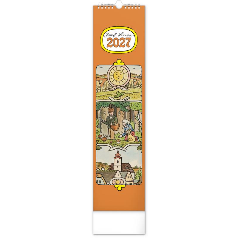 NOTIQUE Nástěnný kalendář Josef Lada CZ/SK 2027, 12 x 48 cm NOTIQUE Nástěnný kalendář Josef Lada CZ/SK 2027, 12 x 48 cm