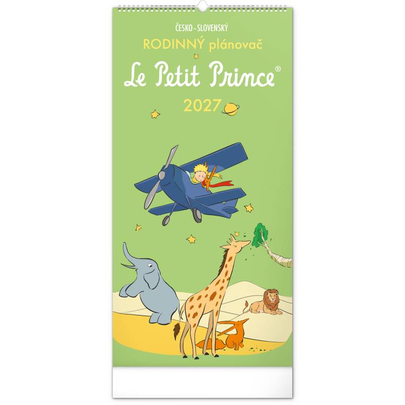 NOTIQUE Nástěnný kalendář Rodinný plánovací Malý princ CZ/SK 2027, 21 x 42 cm NOTIQUE Nástěnný kalendář Rodinný plánovací Malý princ CZ/SK 2027, 21 x 42 cm