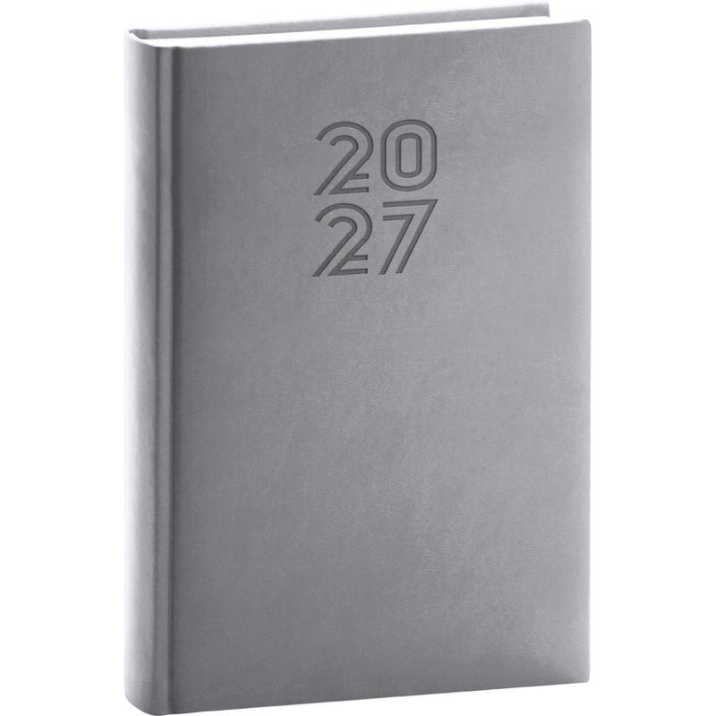 NOTIQUE Denný diár Aprint 2027, sivý, 15 x 21 cm NOTIQUE Denný diár Aprint 2027, sivý, 15 x 21 cm