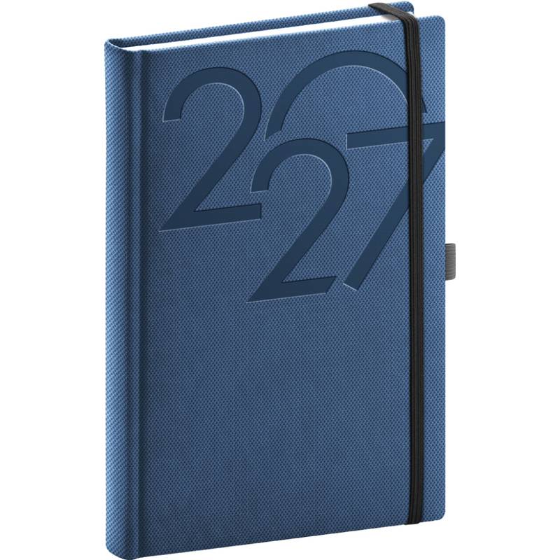 NOTIQUE Denní diář Ajax 2027, modrý, 15 x 21 cm NOTIQUE Denní diář Ajax 2027, modrý, 15 x 21 cm