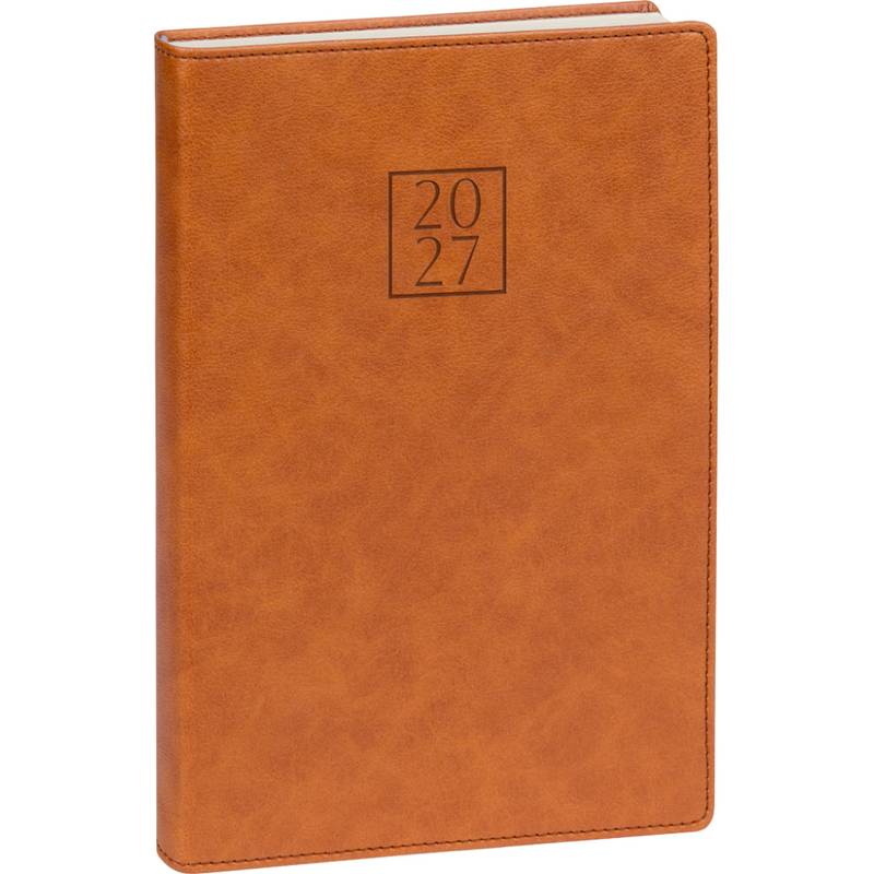 NOTIQUE Denní diář Prestigio 2027, hnědý, 15 x 21 cm NOTIQUE Denní diář Prestigio 2027, hnědý, 15 x 21 cm