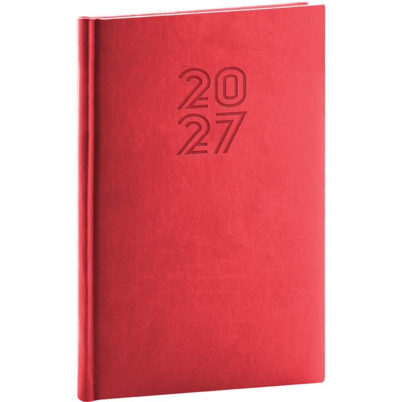 NOTIQUE Týdenní diář Aprint 2027, červený, 15 x 21 cm NOTIQUE Týdenní diář Aprint 2027, červený, 15 x 21 cm