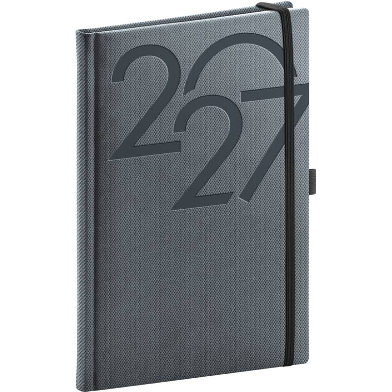 NOTIQUE Týdenní diář Ajax 2027, černý, 15 x 21 cm NOTIQUE Týdenní diář Ajax 2027, černý, 15 x 21 cm