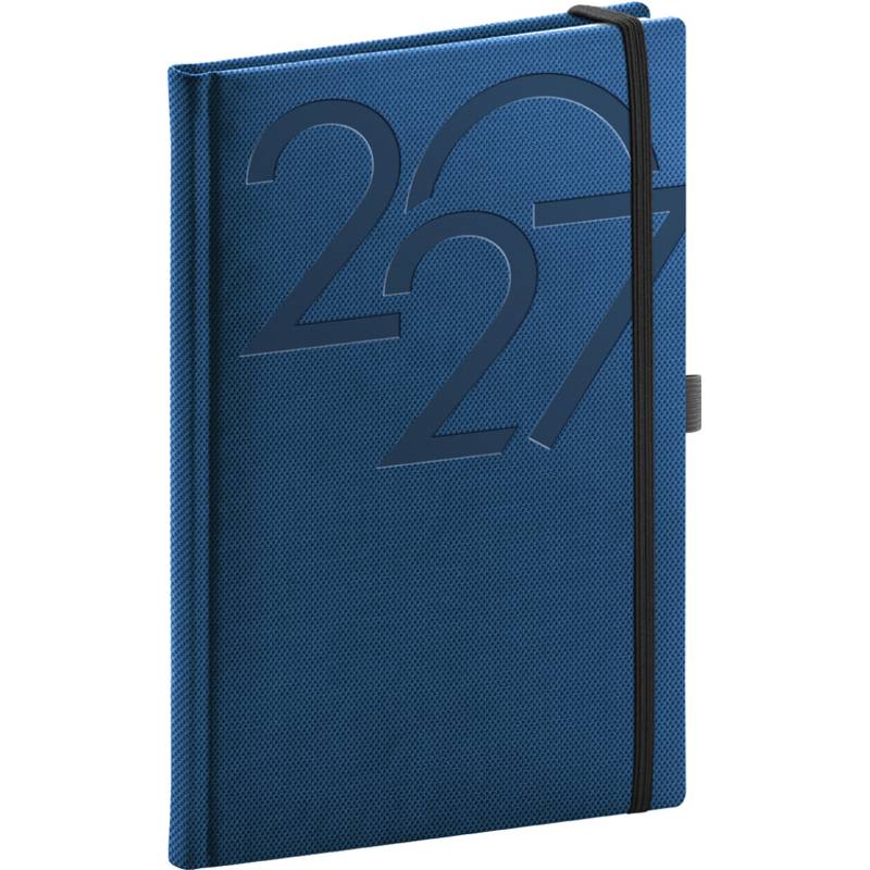 NOTIQUE Týždenný diár Ajax 2027, modrý, 15 x 21 cm NOTIQUE Týždenný diár Ajax 2027, modrý, 15 x 21 cm