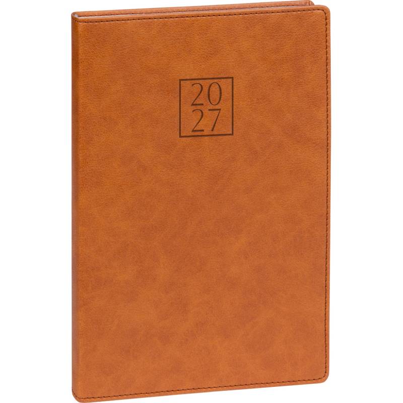NOTIQUE Týdenní diář Prestigio 2027, hnědý, 15 x 21 cm NOTIQUE Týdenní diář Prestigio 2027, hnědý, 15 x 21 cm