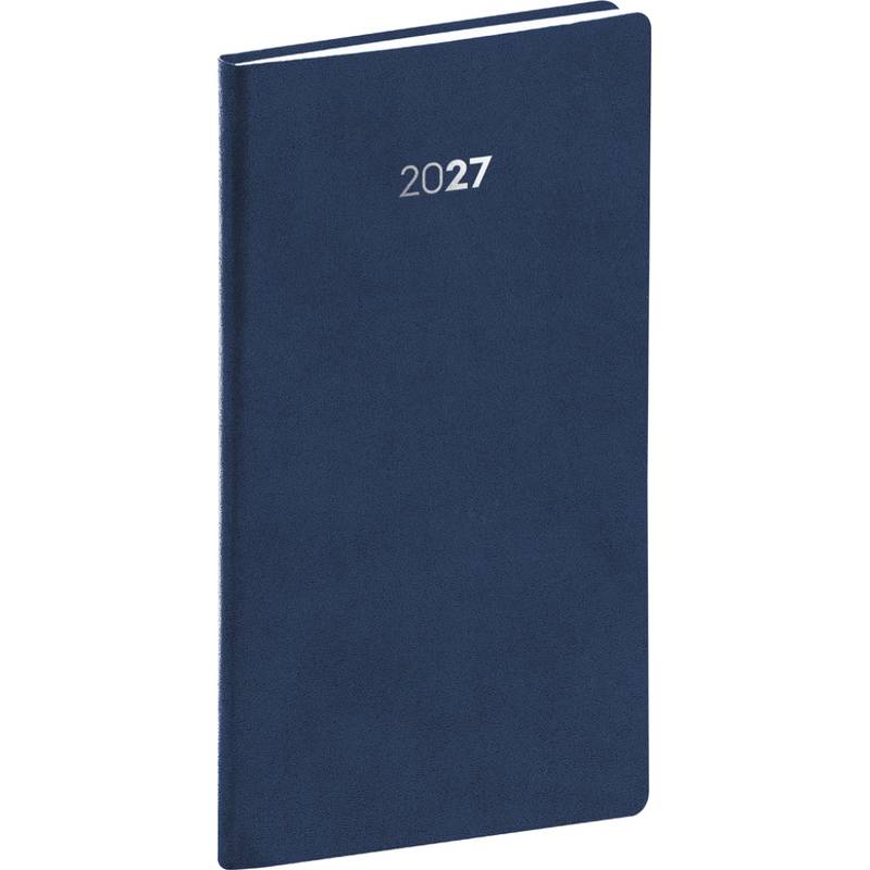 NOTIQUE Kapesní diář Balakon 2027, tmavě modrý, 9 x 15,5 cm NOTIQUE Kapesní diář Balakon 2027, tmavě modrý, 9 x 15,5 cm