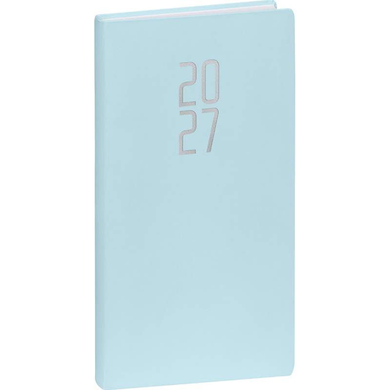 NOTIQUE Kapesní diář Ponza 2027, světle modrý, 9 x 15,5 cm NOTIQUE Kapesní diář Ponza 2027, světle modrý, 9 x 15,5 cm