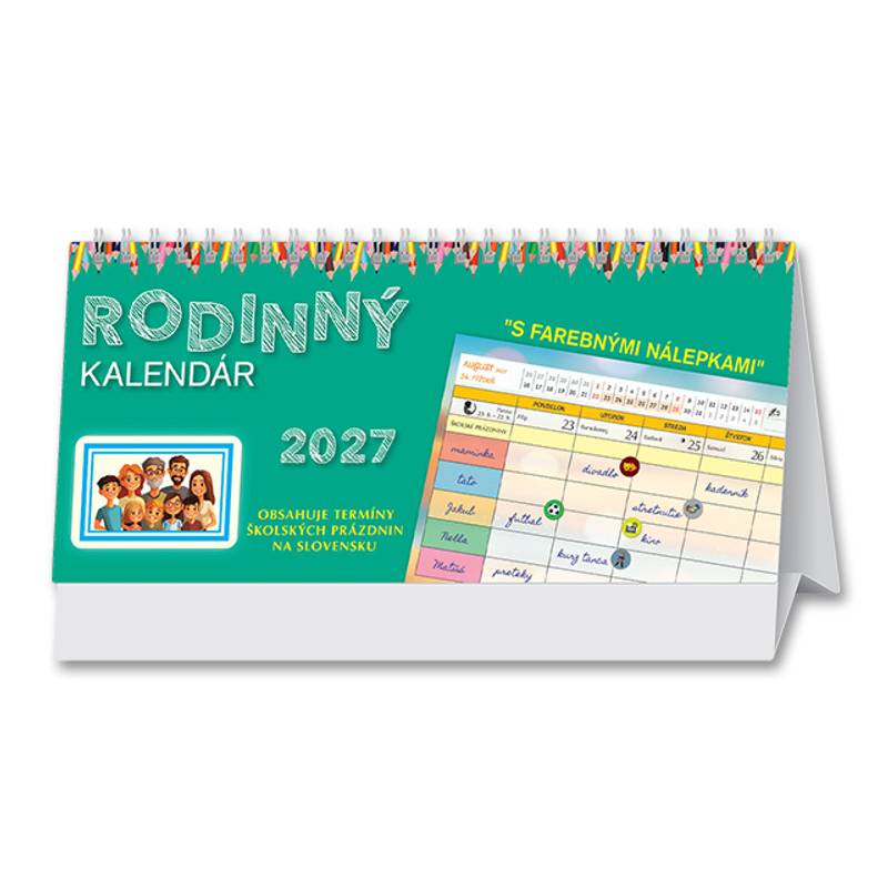 Stolový kalendár Rodinný 2027 Stolový kalendár Rodinný 2027