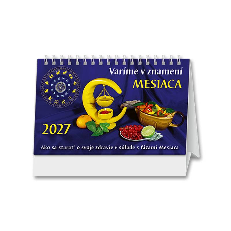 Stolový kalendár Varíme v znamení mesiaca 2027 Stolový kalendár Varíme v znamení mesiaca 2027
