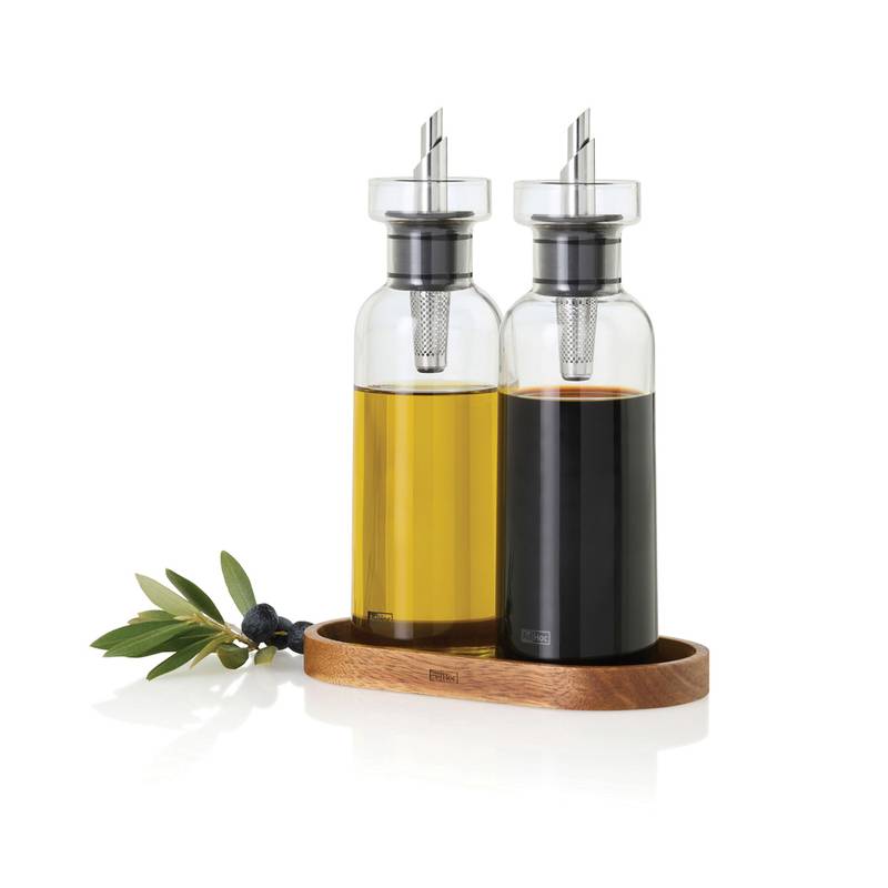 AdHoc Menage AromaPour Set na nalievanie oleja a octu 300 ml, transparentná AdHoc Menage AromaPour Set na nalievanie oleja a octu 300 ml, transparentná