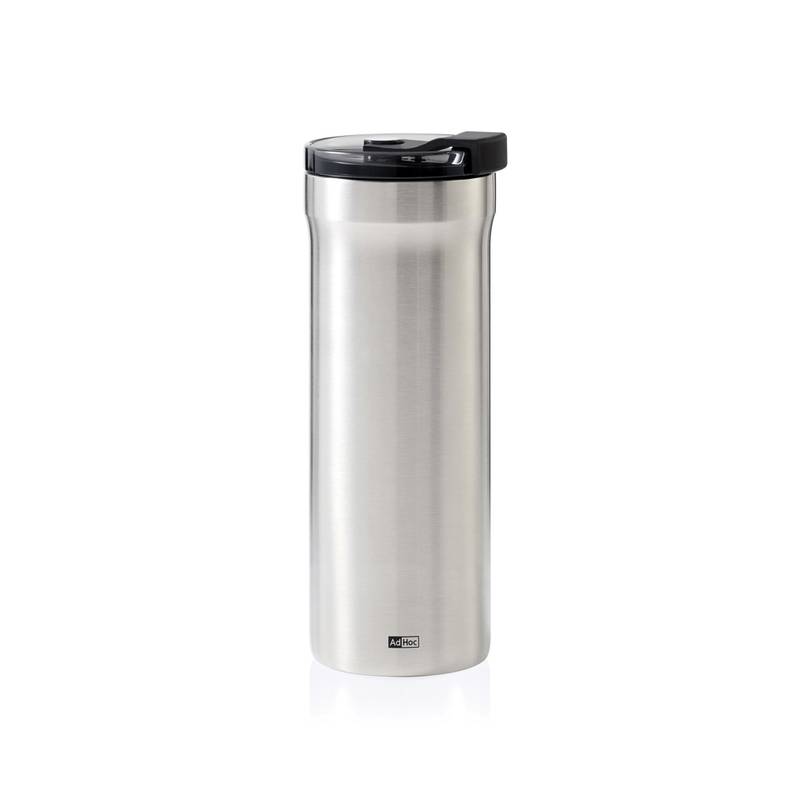 AdHoc Termohrnček Pulse, sivá Silver - sivá AdHoc Termohrnček Pulse, sivá Silver - sivá