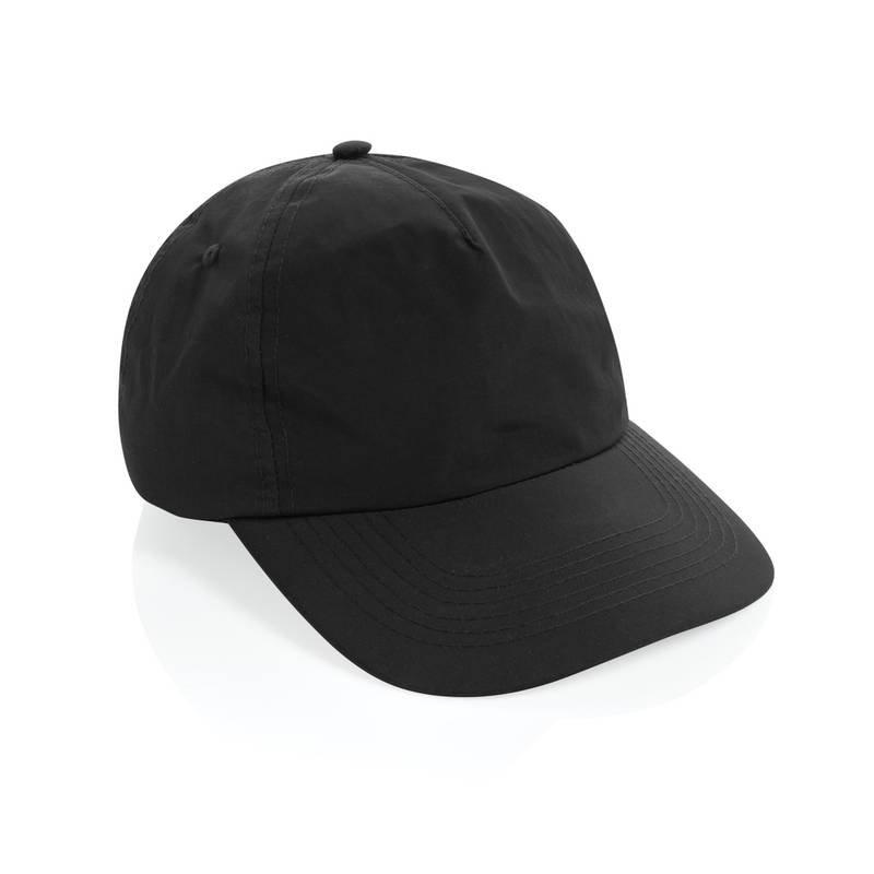 KENTO URBAN RCS dobrodružná 5-panel. šiltovka z rec. nylonu, čierna KENTO URBAN RCS dobrodružná 5-panel. šiltovka z rec. nylonu, čierna