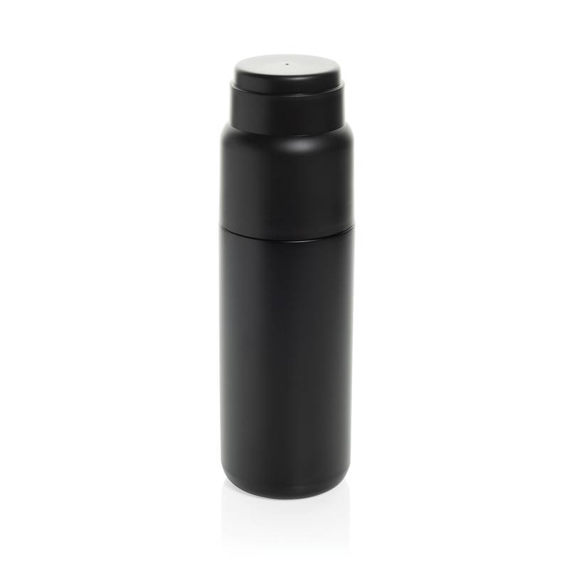 Thermocup RCS termosku z recykl. materiálov s pohárom 500ml, čierna Thermocup RCS termosku z recykl. materiálov s pohárom 500ml, čierna