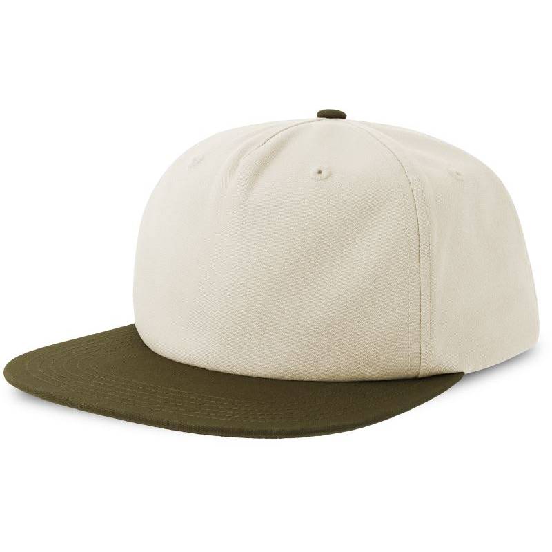 Atlantis | Cruz, 5 panelová baseballová šiltovka, biela Off - zelená Olive, onesize Atlantis | Cruz, 5 panelová baseballová šiltovka, biela Off - zelená Olive, onesize