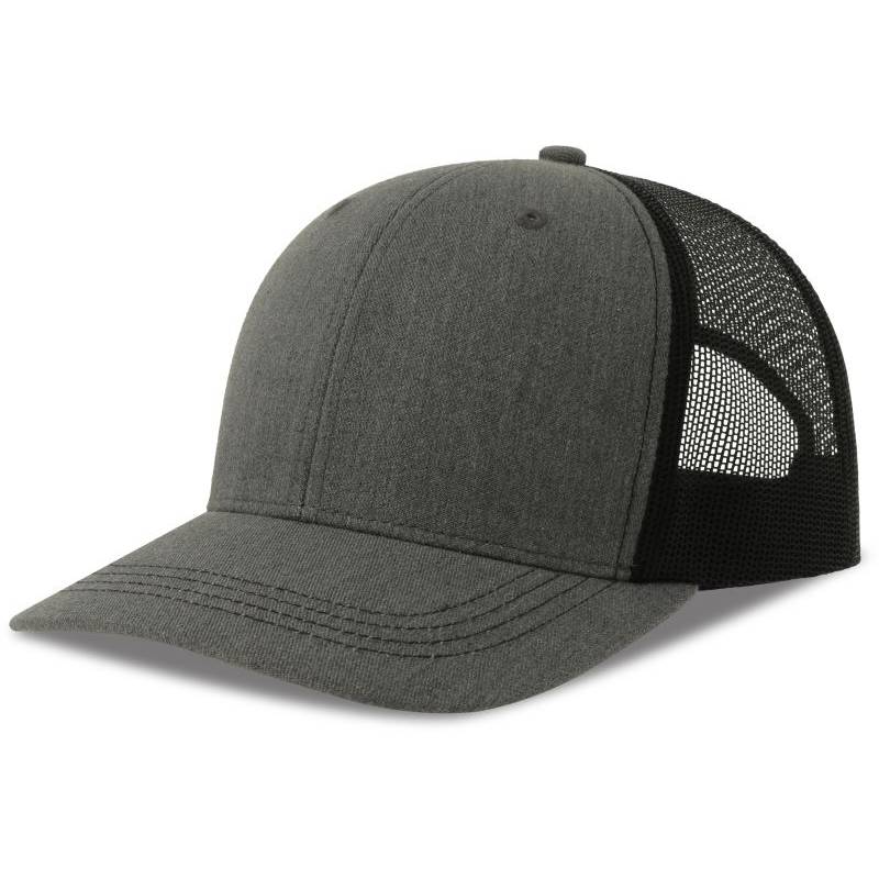 Atlantis | Sonic-S, 6 panelová Trucker šiltovka, sivá Melange - čierna, onesize Atlantis | Sonic-S, 6 panelová Trucker šiltovka, sivá Melange - čierna, onesize