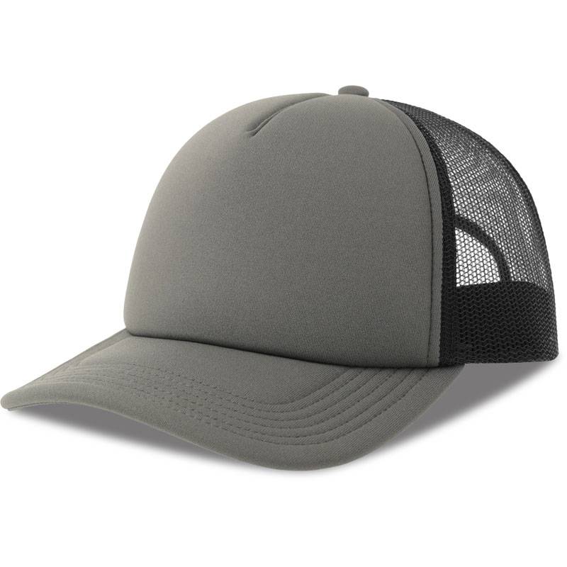 Atlantis | Rapper-S, 5 panelová Trucker šiltovka, sivá Dark - čierna, onesize Atlantis | Rapper-S, 5 panelová Trucker šiltovka, sivá Dark - čierna, onesize