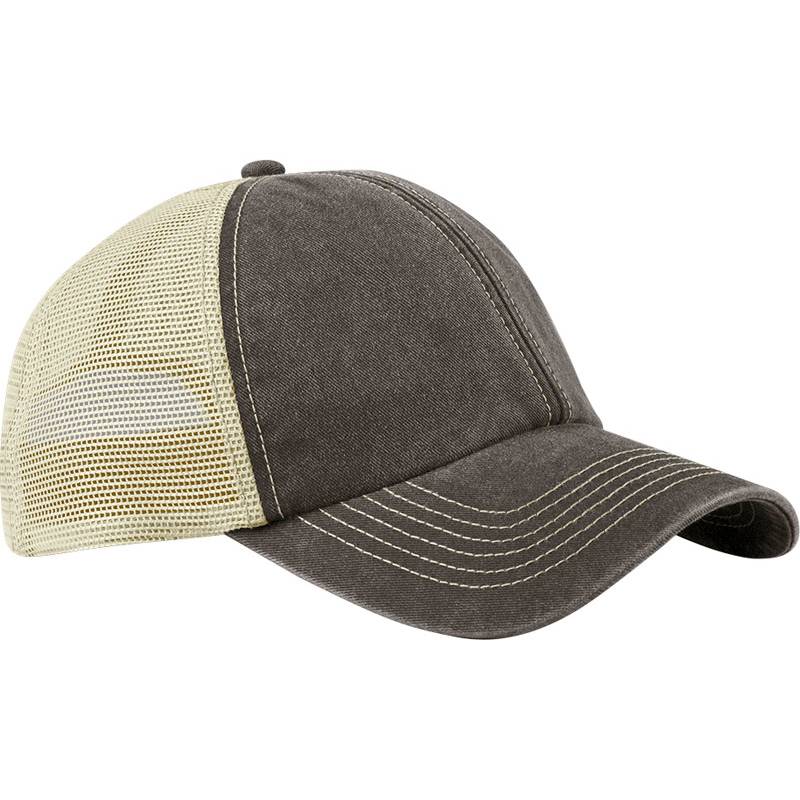 Beechfield | B 672, 6 panelová šiltovka Vintage Trucker, hnedá Vintage - sivá Stone, onesize Beechfield | B 672, 6 panelová šiltovka Vintage Trucker, hnedá Vintage - sivá Stone, onesize