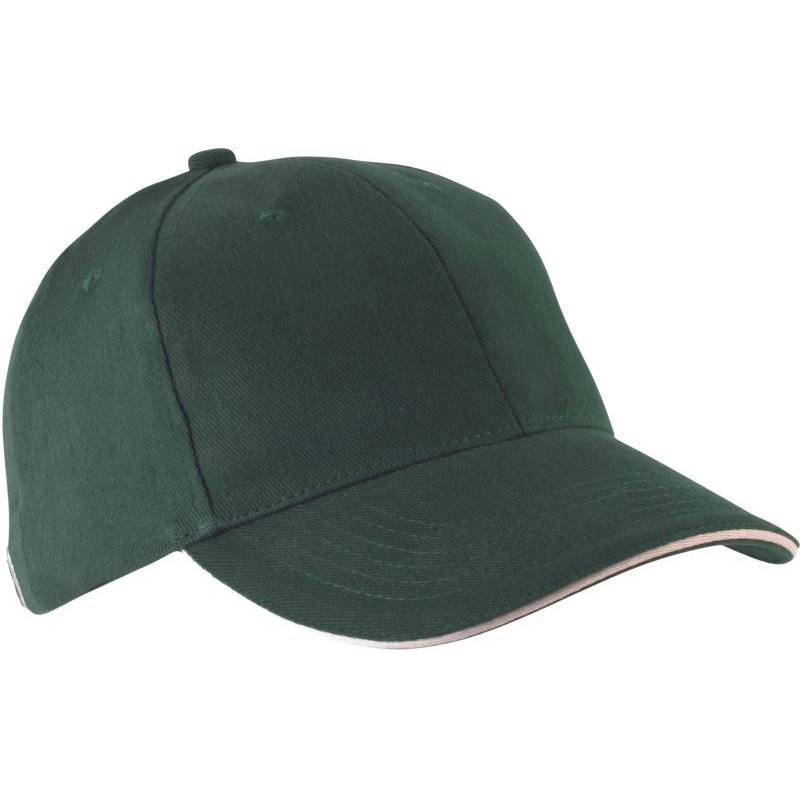 Kariban K-Up | KP 011, 6 Panelová sandwich šiltovka "Orlando", zelená Forest - hnedá Beige, onesize Kariban K-Up | KP 011, 6 Panelová sandwich šiltovka "Orlando", zelená Forest - hnedá Beige, onesize