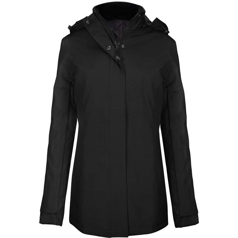 Kariban | K6108, Dámská parka, černá, XS Kariban | K6108, Dámská parka, černá, XS