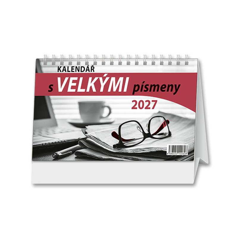 Kalendář 2027 stolní: KALENDÁŘ S VELKÝMI PÍSMENY Kalendář 2027 stolní: KALENDÁŘ S VELKÝMI PÍSMENY