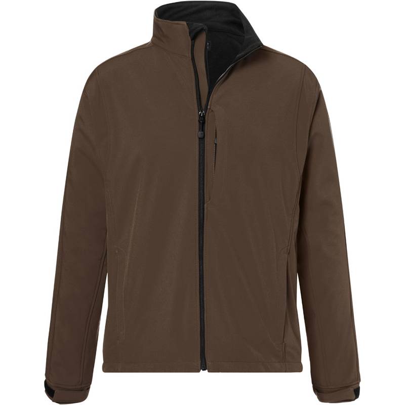 James&Nicholson | JN135, Pánská 3-vrstvá softshell bunda, hnědá, XXL James&Nicholson | JN135, Pánská 3-vrstvá softshell bunda, hnědá, XXL