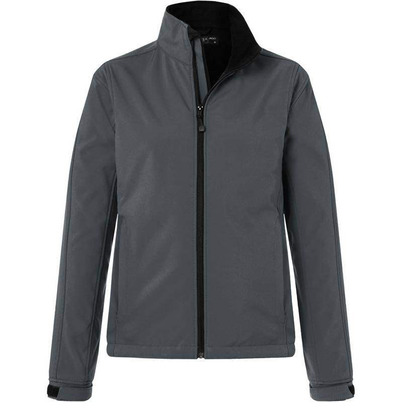 James&Nicholson | JN137, Dámská 3-vrstvá softshell bunda, šedá carbon, M James&Nicholson | JN137, Dámská 3-vrstvá softshell bunda, šedá carbon, M