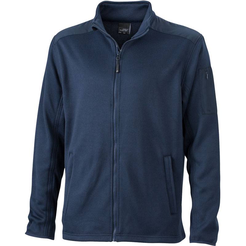James&Nicholson | JN591, Pánská fleece bunda, modrá Navy, S James&Nicholson | JN591, Pánská fleece bunda, modrá Navy, S