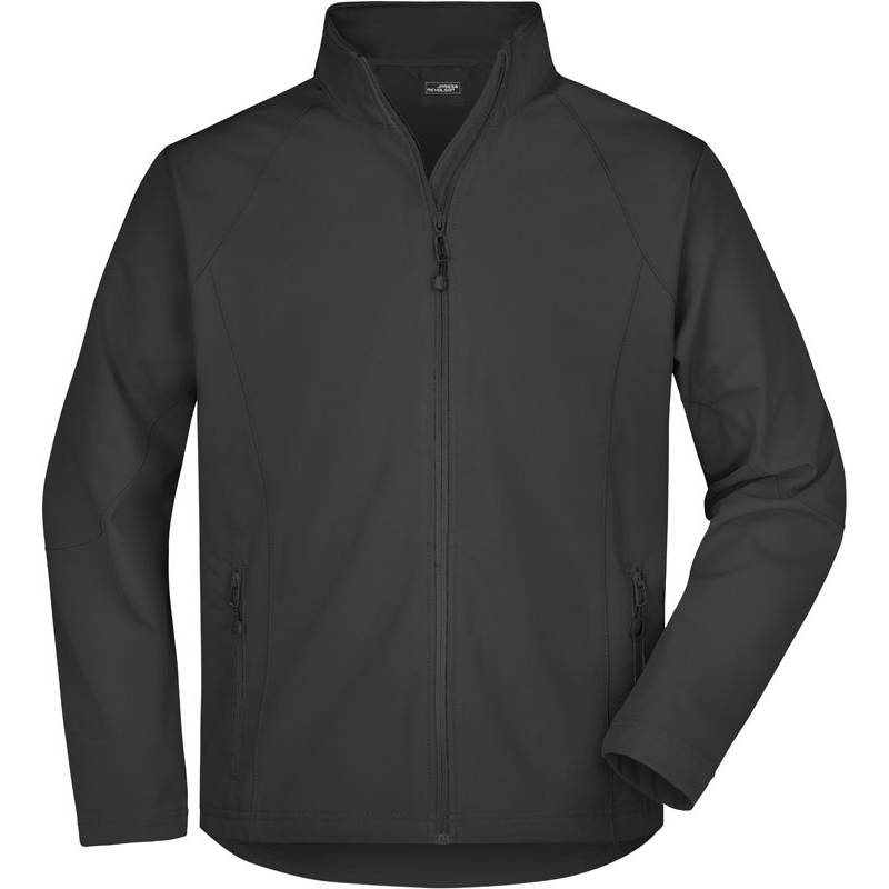 James&Nicholson | JN1020, Pánská 3-vrstvá softshell bunda, černá, S James&Nicholson | JN1020, Pánská 3-vrstvá softshell bunda, černá, S
