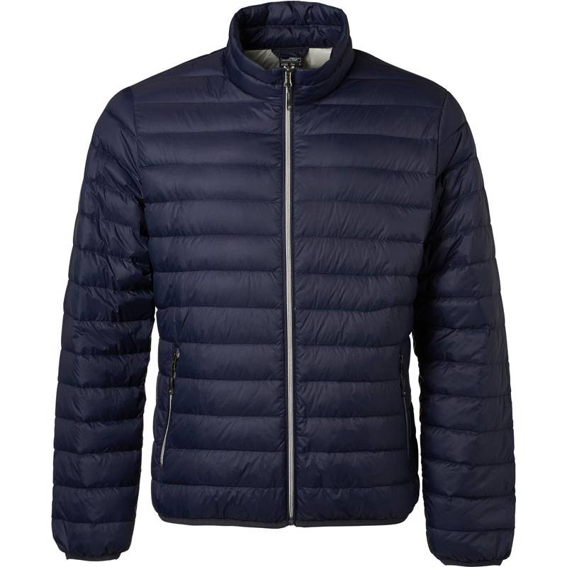 James&Nicholson|JN 1140, Pánska páperová bunda, modrá navy-sivá silver, 3XL James&Nicholson|JN 1140, Pánska páperová bunda, modrá navy-sivá silver, 3XL