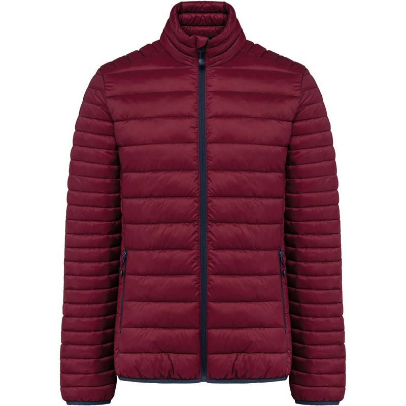 Kariban | K6120, Lehká pánská prošívaná bunda, červená Wine, XL Kariban | K6120, Lehká pánská prošívaná bunda, červená Wine, XL