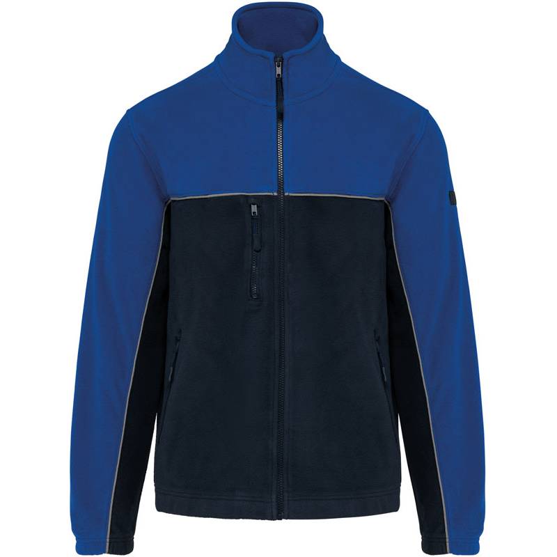 Kariban | WK904, Prac.fleece bunda, modrá Navy-modrá Royal, XXL Kariban | WK904, Prac.fleece bunda, modrá Navy-modrá Royal, XXL