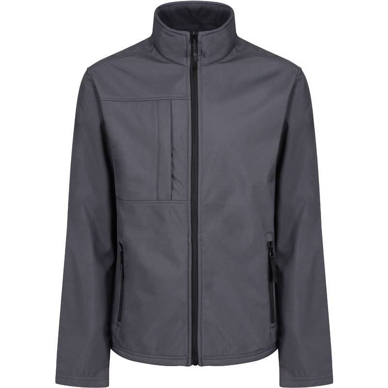 Regatta | TRA688, Pánská 3-vrstvá softshell bunda"Octagon II", šedá Seal-černá, XXL Regatta | TRA688, Pánská 3-vrstvá softshell bunda"Octagon II", šedá Seal-černá, XXL