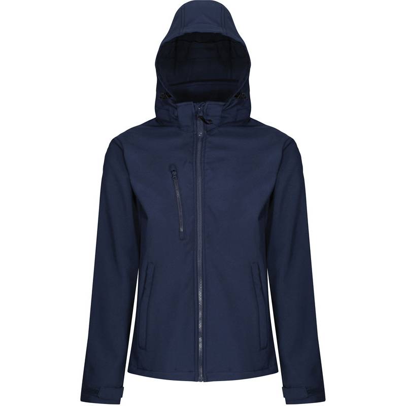 Regatta | TRA701, 3-vrstvá softshell bunda s kapucí"Venturer", modrá Navy, 3XL Regatta | TRA701, 3-vrstvá softshell bunda s kapucí"Venturer", modrá Navy, 3XL
