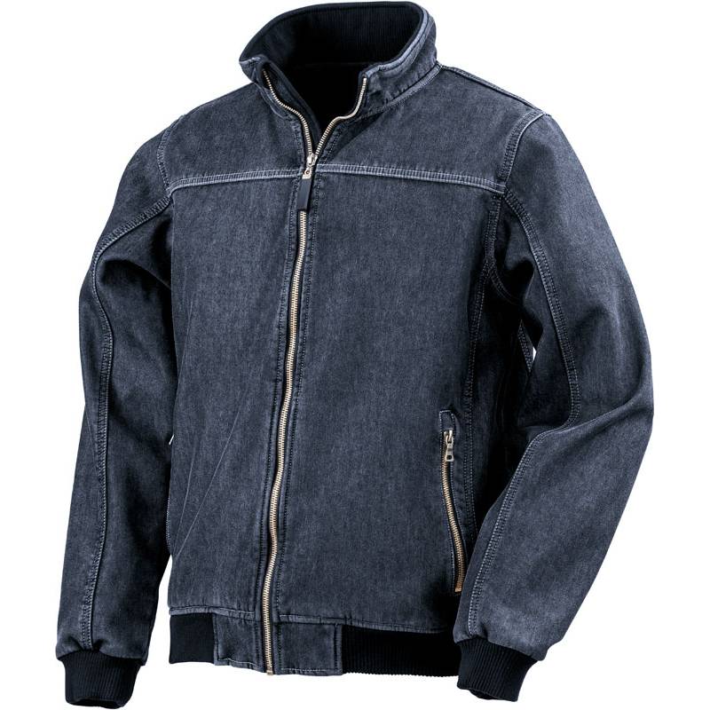Result|R406X, Džínová 3vrstv.softhellová bunda blouson, modrá Washed, XXL Result|R406X, Džínová 3vrstv.softhellová bunda blouson, modrá Washed, XXL