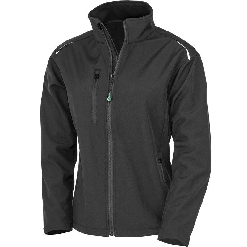 Result Recycled | R900F, Dámská 3-vrstvá softshell bunda"Printable", černá, XS Result Recycled | R900F, Dámská 3-vrstvá softshell bunda"Printable", černá, XS