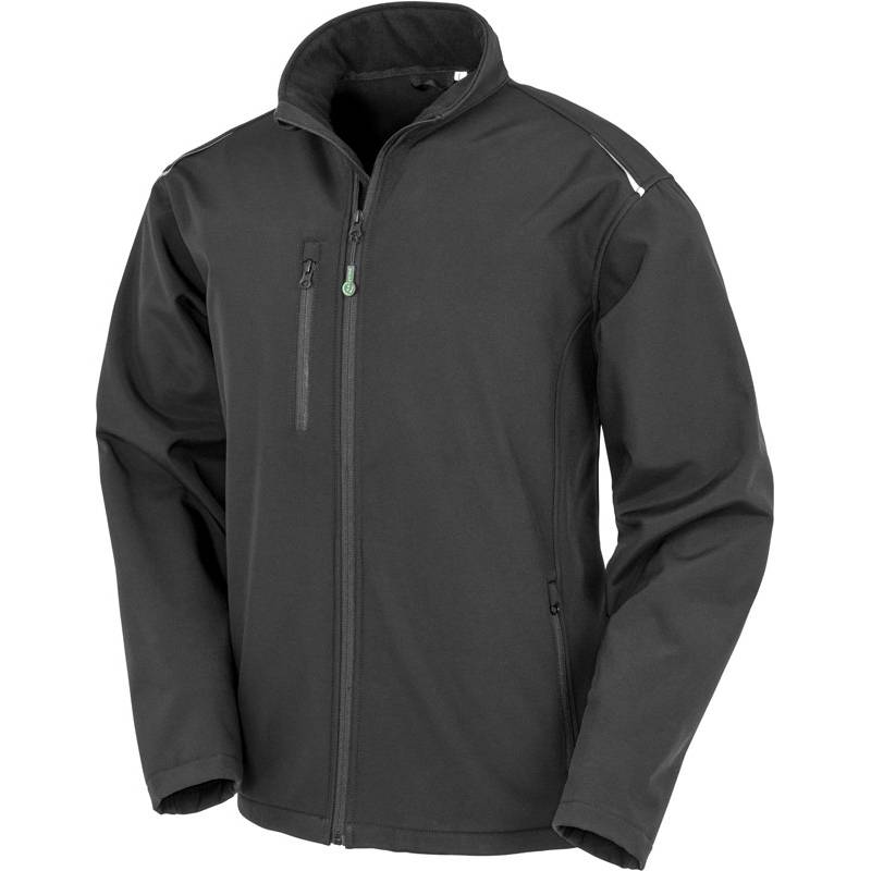 Result Recycled | R900M, Pánská 3-vrstvá softshell bunda"Printable", černá, XS Result Recycled | R900M, Pánská 3-vrstvá softshell bunda"Printable", černá, XS