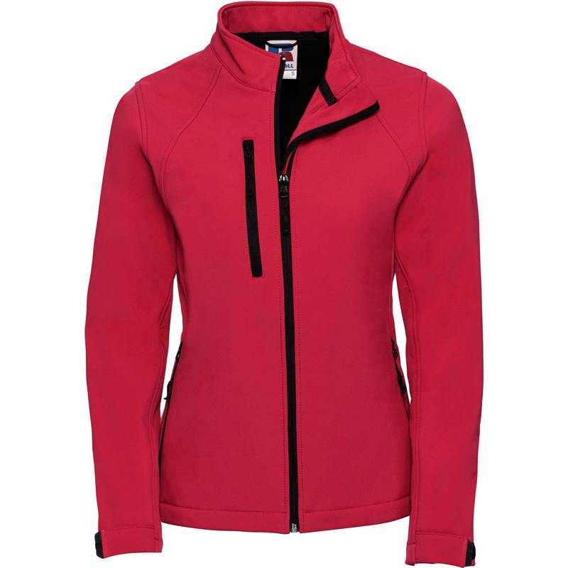 Russell | 140F, Dámská 3-vrstvá softshell bunda, červená Classic, XXL Russell | 140F, Dámská 3-vrstvá softshell bunda, červená Classic, XXL