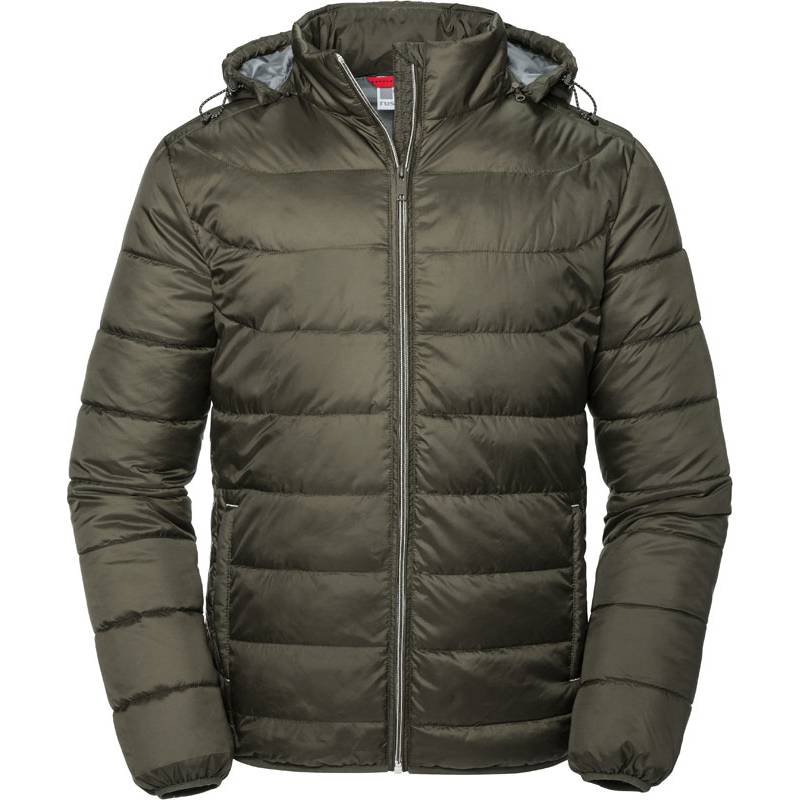 Russell | 440M, Pánská Nano bunda s kapucí, zelená Dark Olive, XXL Russell | 440M, Pánská Nano bunda s kapucí, zelená Dark Olive, XXL