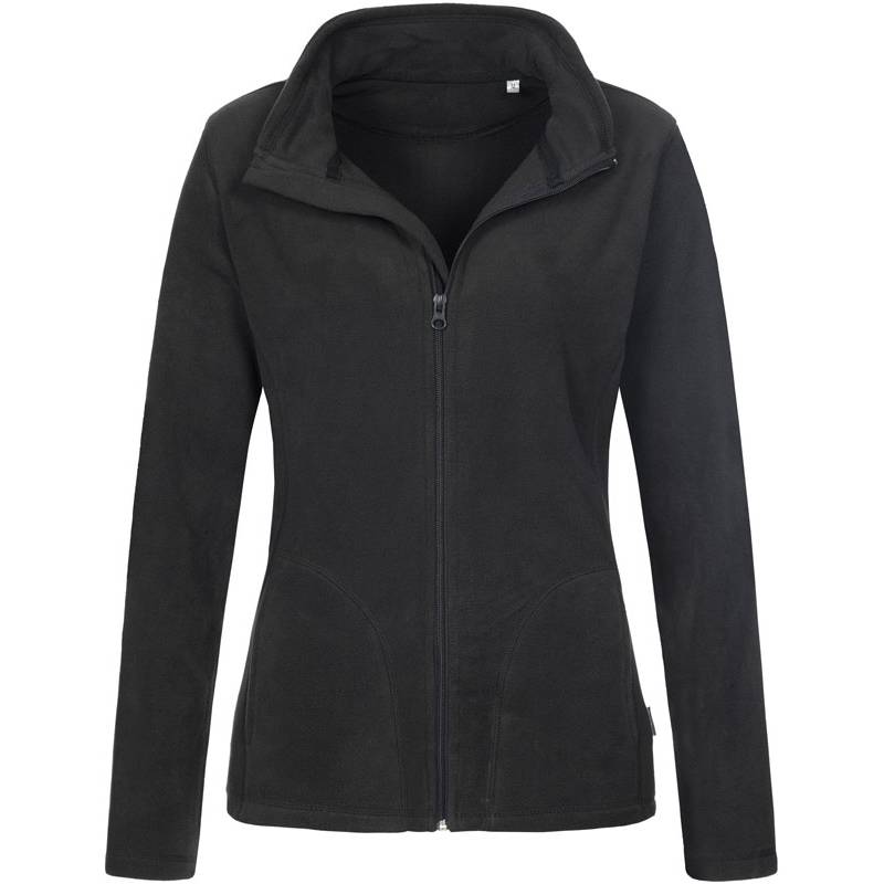 Stedman|Fleece Jacket Women, Dámska flís.bunda, čierna Opal, L Stedman|Fleece Jacket Women, Dámska flís.bunda, čierna Opal, L