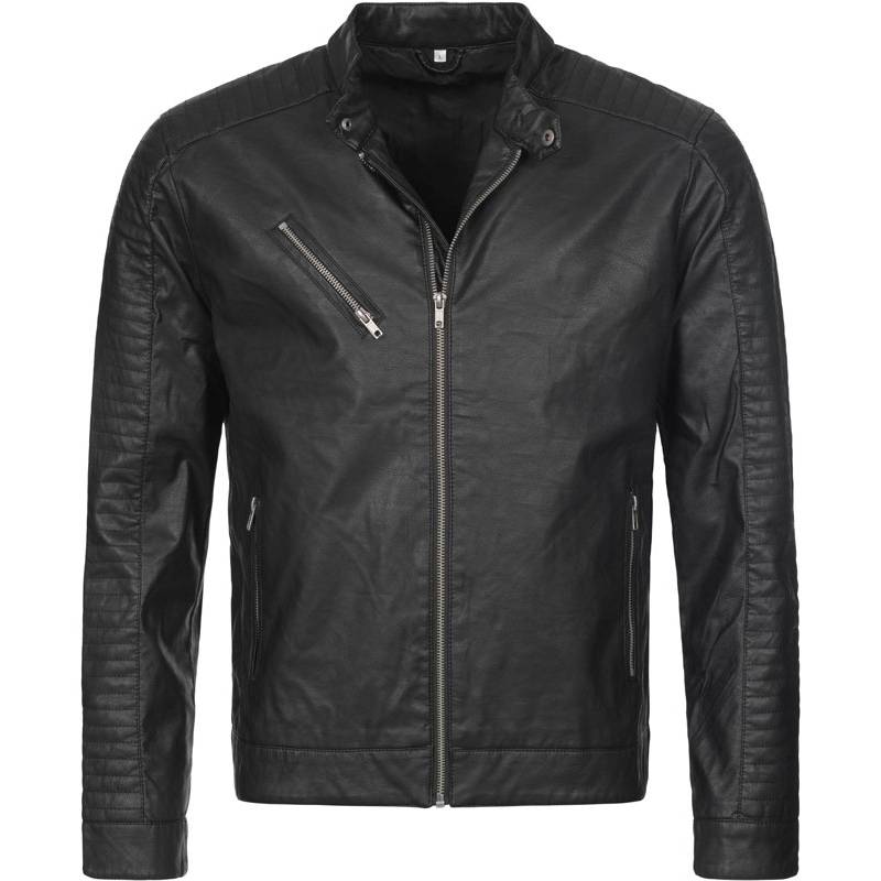 Stedman | Biker Jacket Men, Pánská motorkárska bunda, černá Opal, S Stedman | Biker Jacket Men, Pánská motorkárska bunda, černá Opal, S