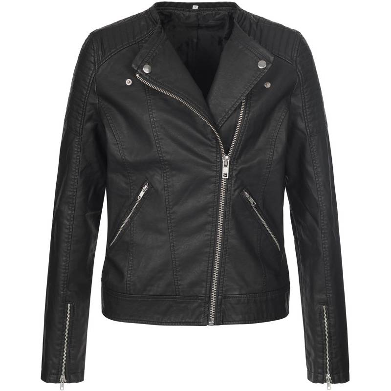 Stedman | Biker Jacket Women, Dámská motorkárska bunda, černá Opal, L Stedman | Biker Jacket Women, Dámská motorkárska bunda, černá Opal, L
