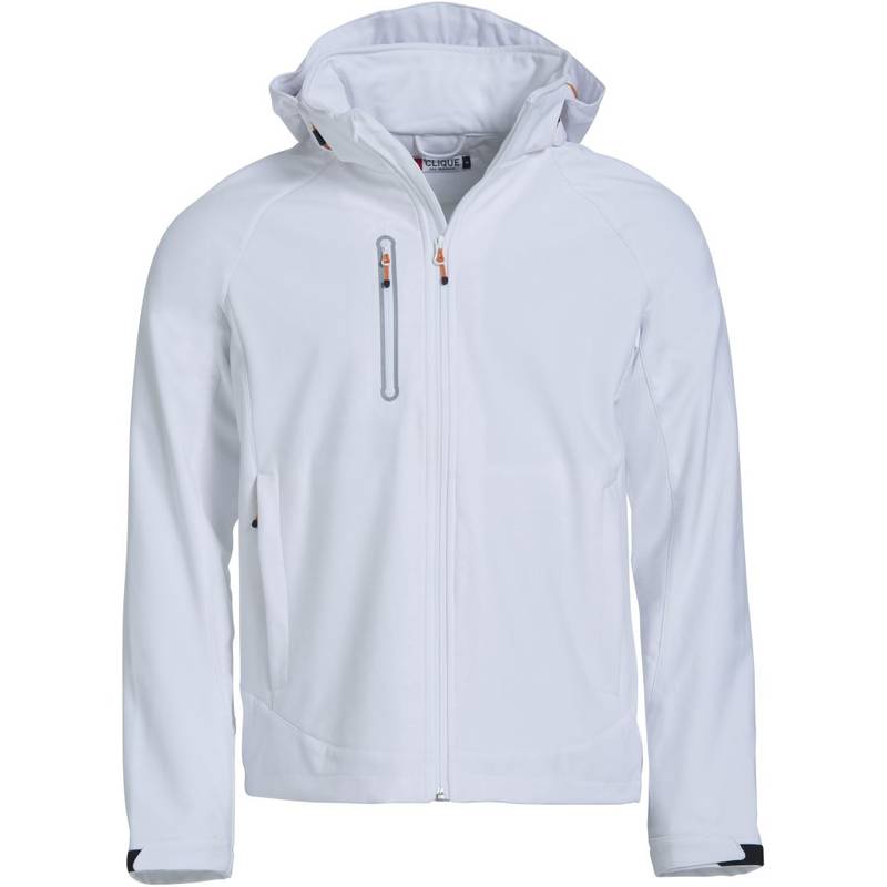 Clique | Milford Jacket Men, Pánská 3-vrstvá softshell bunda, bílá, XS Clique | Milford Jacket Men, Pánská 3-vrstvá softshell bunda, bílá, XS