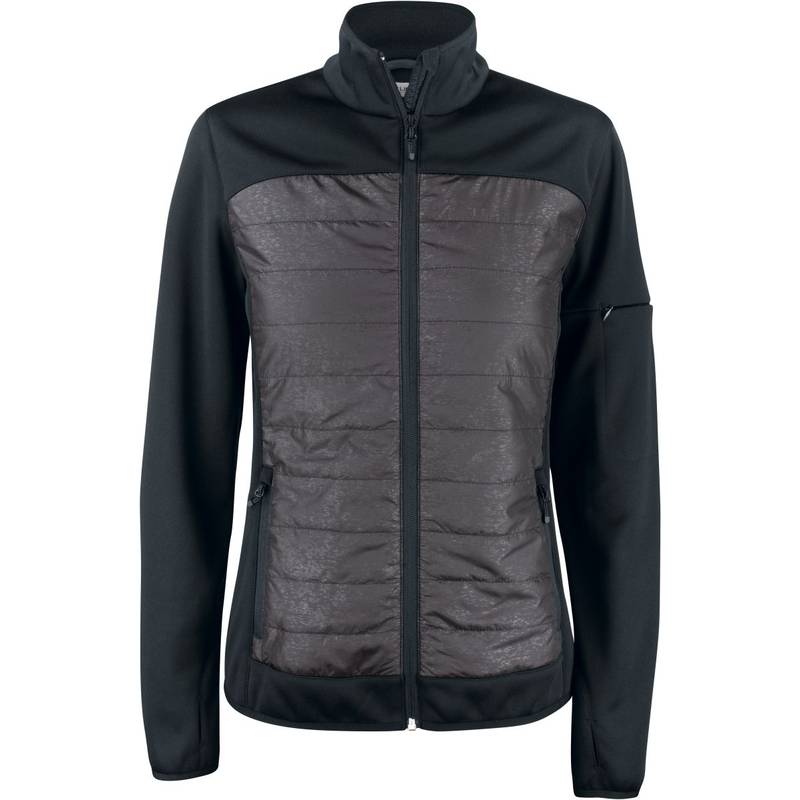 Clique | Custer Jacket Women, Dámská reflexní hybrid.bunda, černá-černá Reflective, S Clique | Custer Jacket Women, Dámská reflexní hybrid.bunda, černá-černá Reflective, S