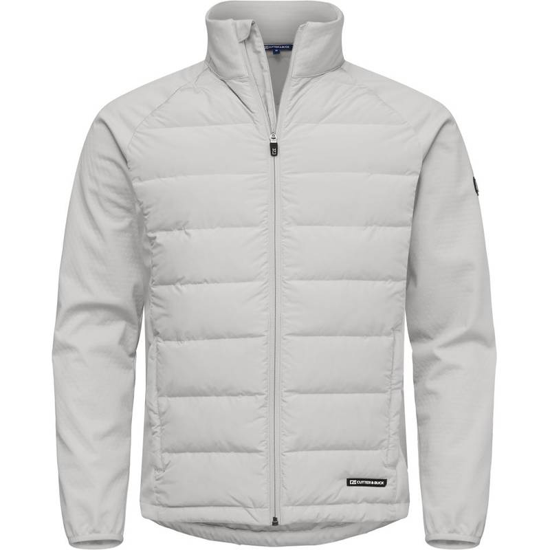 Cutter&Buck | Oak Harbor Jacket Men, Pánská hybrid.bunda, šedá Silver, XL Cutter&Buck | Oak Harbor Jacket Men, Pánská hybrid.bunda, šedá Silver, XL