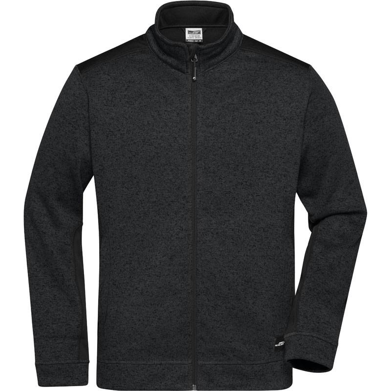 Daiber | JN862, Pánská prac.bunda pletený fleece-Strong, černá-černá, L Daiber | JN862, Pánská prac.bunda pletený fleece-Strong, černá-černá, L
